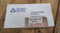 Nam Châm Đất Hiếm, Nam Châm Trắng Chữ Nhật (40mm x 20mm x 6mm)
