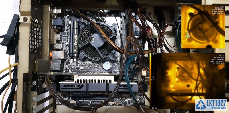 Sửa lỗi main Gigabyte B85M 2 khe ram chập chờn.